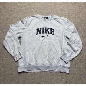 Nike Grey Long Sleeve Crewneck Lightweight Sweatshirt Women's Large